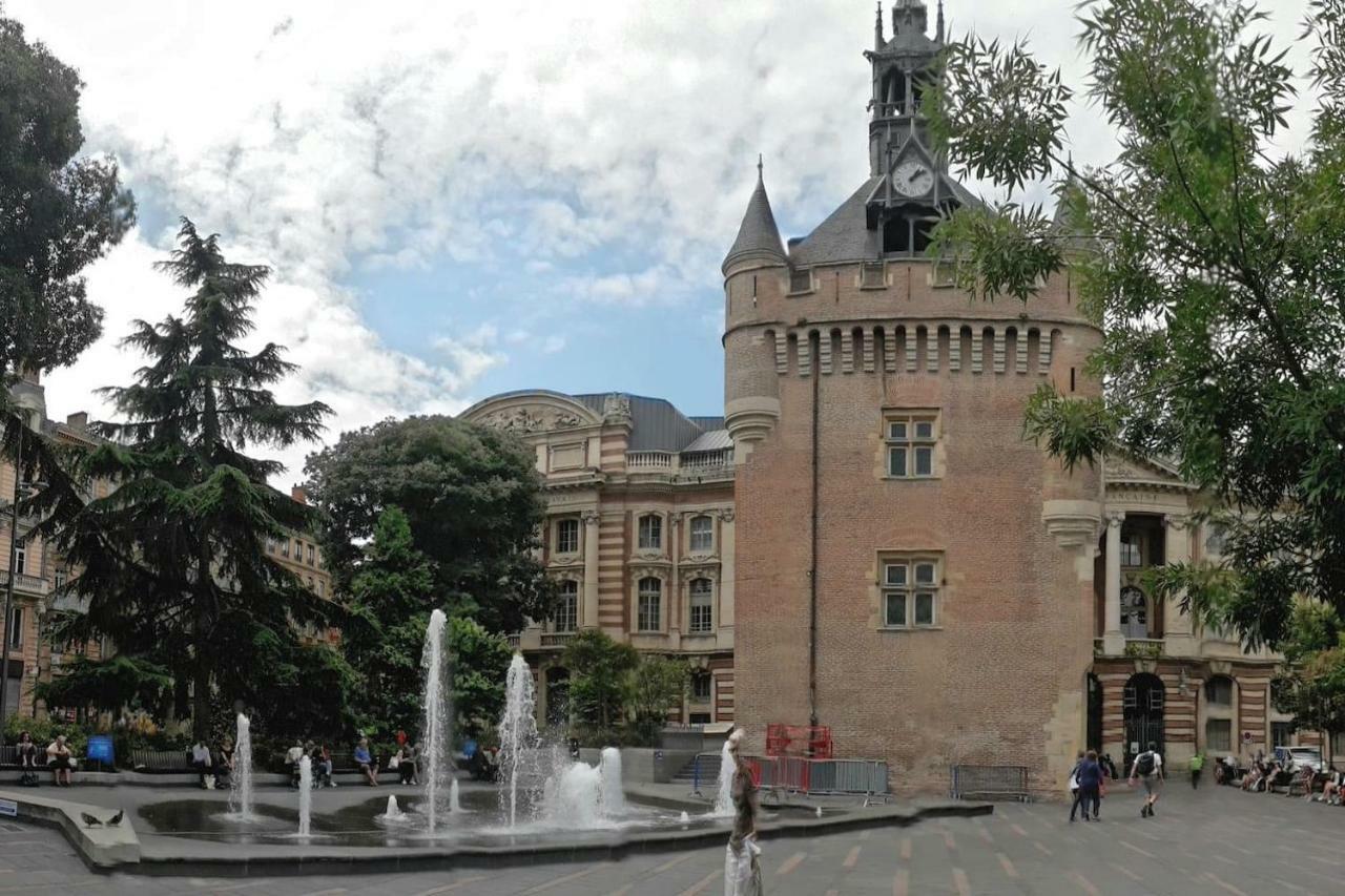 :) Grand studio lumineux à Toulouse et parking Extérieur photo